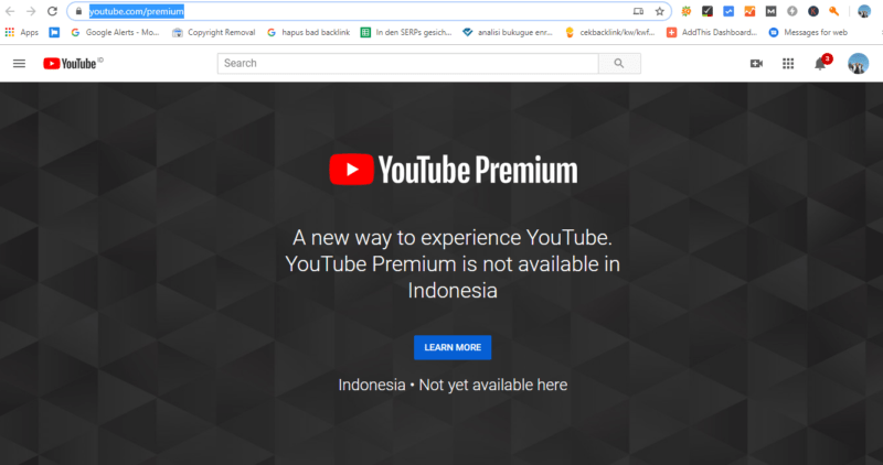 youtube premium belum ada di indonesia